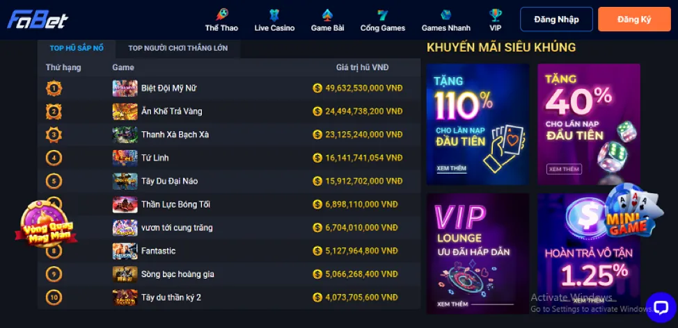 Hình ảnh minh họa khu vực câu hỏi thường gặp về WinVN Win